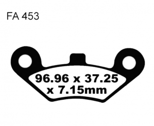 Pastiglia Freno Sinterizzate Quad CF MOTO - Linhai