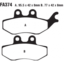 Pastiglia Freno Rieju RS-3 125 LC PRO