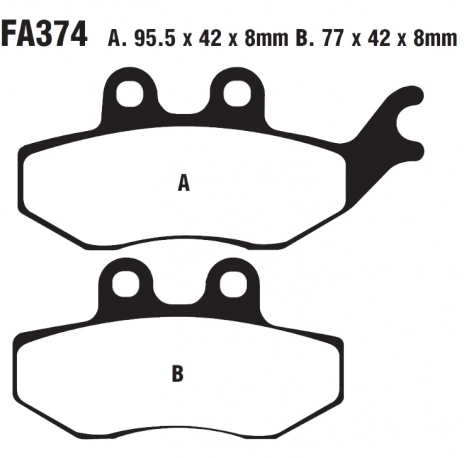 Pastiglia Freno Rieju RS-3 125 LC PRO