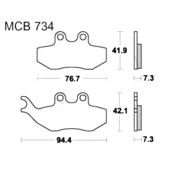 Pastiglia Freno Sinterizzate Scooter Aprilia - HM-Moto - Yamaha