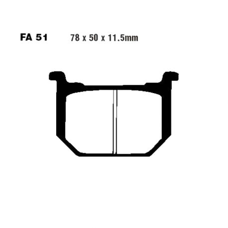 Pastiglie Freno Suzuki GN 250 - GS 450 L - GN 400 L 