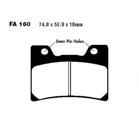 Pastiglie Freno Yamaha FJ 1200 A ABS - TDM 850 - VMX-12 1200 Vmax 