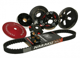Kit Naraku variatore rulli cinghia puleggia frizione e campana frizione