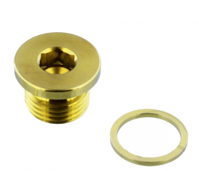 TAPPO DI SCARICO OLIO MAGNETICO JMP M16X1.50 10MM TITANIO ORO