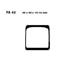 Pastiglie Freno Yamaha FS1 50 DX - RD 50 M - RD 200