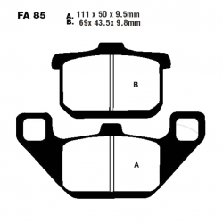 Pastiglie Freno Kawasaki EL 250 B - EN 450 A Ltd - EN 500 B