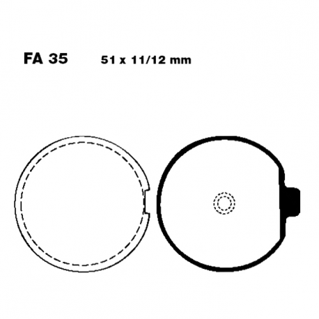 Pastiglie Freno Suzuki GS 750 D - GS 400 E Cast wheel 