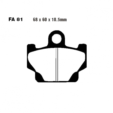 Pastiglie Freno Yamaha RD 80 LC I - SR 125 - SR 250 - XZ 550 /S 