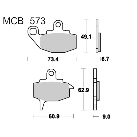 Pastiglie Freno Kawasaki KLR 650 - KX 500 D - KX 250 F 