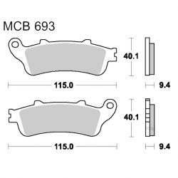 Pastiglie Freno Honda FES 125 Pantheon - FES 250 Foresight