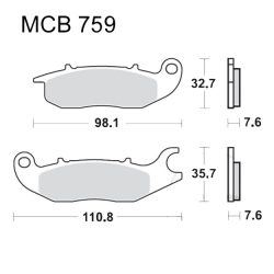 Pastiglie Freno Honda ANF 125 Innova - CBR 125 RT