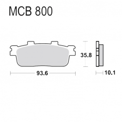Pastiglie Freno SYM Citycom 125 - HD2 200 DD i - GTS 250 i Joymax