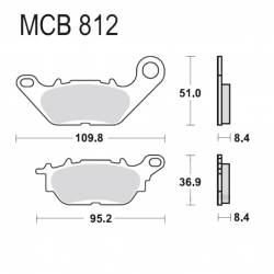 Pastiglie Freno Yamaha GPD 125 A NMax ABS - MT-03 320 A ABS