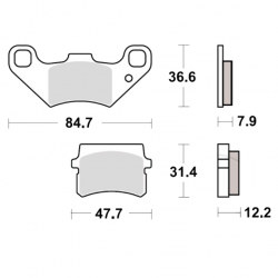 Pastiglie Freno Adly Herchee Sport 300 Interceptor