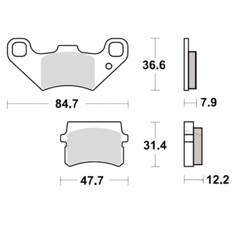 Pastiglie Freno Adly Herchee Sport 300 Interceptor 