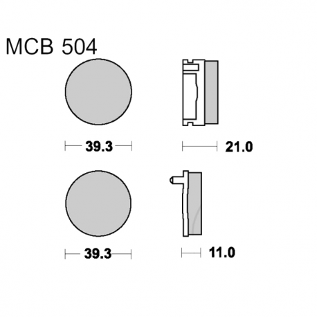 Pastiglie Freno Honda CB 50 J - CB 125 J - CB 125 T Twin 