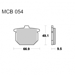Pastiglie Freno Honda CB 400 N - CB 750 F - CBX 1000 - GL 1000