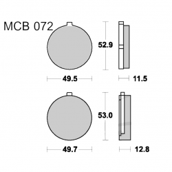 Pastiglie Freno Suzuki GS 500 E - GS 750 L - GS 850 G - GS 1000 L