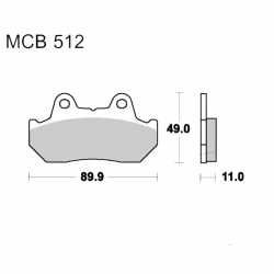 Pastiglie Freno Honda CB 125 TD - CB 750 F2 - CBR 600 F