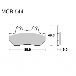 Pastiglie Freno Honda CB 400 N - CB 750 F - GL 1100 Goldwing