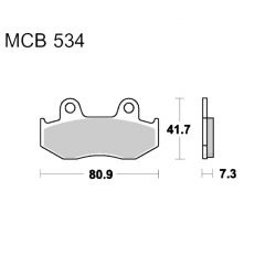 Pastiglie Freno Honda CR 125 R - CR 250 R - CR 500 R - XL 350 R