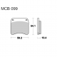 Pastiglie Freno Triumph T140 750 V Bonneville - T150 750 V 