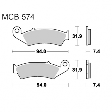 Pastiglie Freno Honda CR 125 R - CR 250 R - CR 500 R - NX 250 