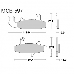 Pastiglie Freno Sinterizzate Suzuki DR 650 RU - DR 650 R Dakar