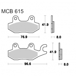 Pastiglie Freno Sinterizzate CAN-AM - CFMOTO - Kawasaki - Suzuki