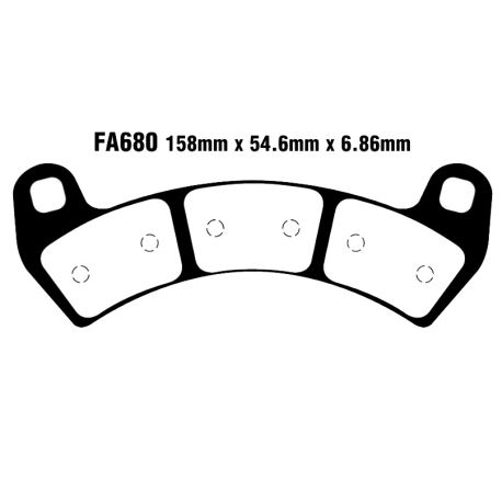 Pastiglie Freno Sinterizzate Polaris RZR 925 XP4 Turbo EPS 