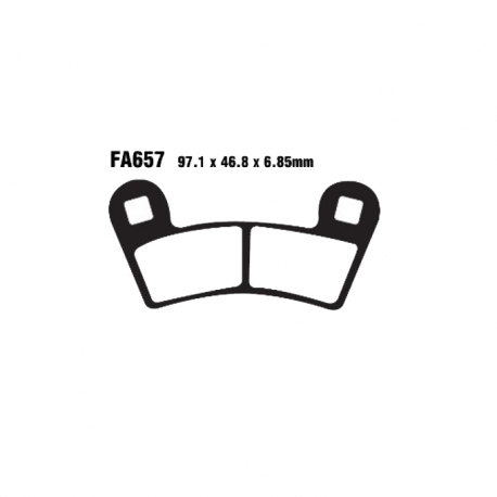 Pastiglie Freno Sinterizzate Polaris RZR 900 International EPS