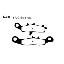 Pastiglie Freno Sinterizzate Yamaha TT 350 - TT 600 - YZ 490