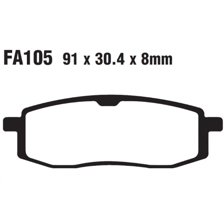 Pastiglie Freno Sinterizzate Yamaha TT 350 - TT 600 - YZ 490 