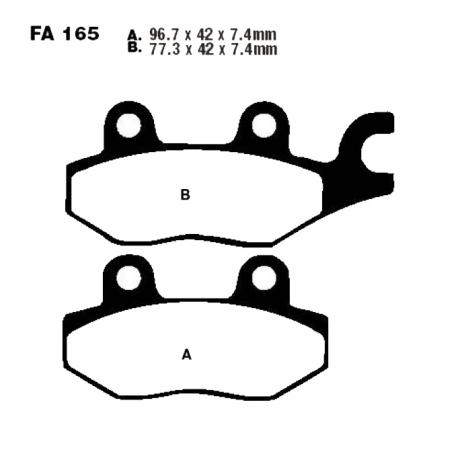 Pastiglie Freno Sinterizzate CAN-AM - CFMOTO - Kawasaki 