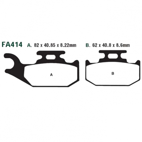 Pastiglie Freno Sinterizzate Suzuki LT-A 400 F Eiger 4X4 - LT-A 700 X