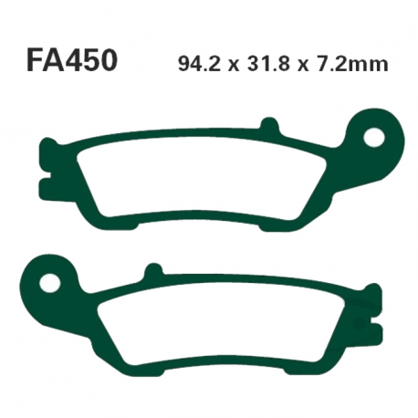 Pastiglie Freno Sinterizzate Yamaha YZ 250 2T - YZ 125 - WR 450 F 