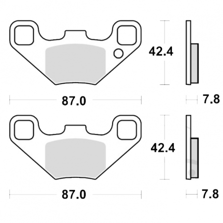 Pastiglie Freno Sinterizzate Polaris Phoenix 200 - RZR 170 