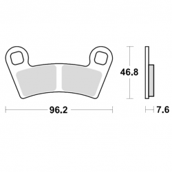 Pastiglie Freno Sinterizzate Polaris RZR 570 - RZR 800 - RZR 900 S