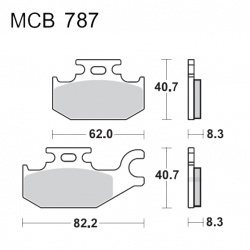 Pastiglie Freno Sinterizzate Suzuki LT-A 400 F Eiger 4X4 - LT-A 700