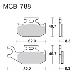 Pastiglie Freno Sinterizzate Suzuki LT-A 400 F Eiger 4X4 - LT-A 700