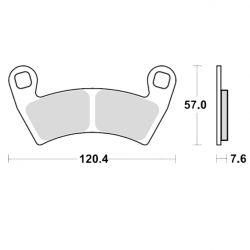 Pastiglie Freno Sinterizzate Polaris Ranger 400 - Ranger 700 XP