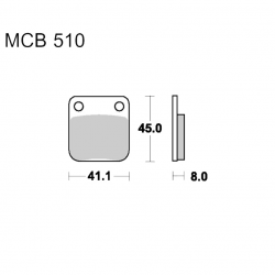 Pastiglie Freno Sinterizzate Hyosung - Kawasaki - Suzuki - Yamaha