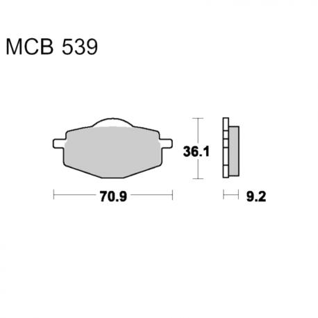 Pastiglie Freno Sinterizzate Yamaha DT 50 R - DT 125 R - TT 600 