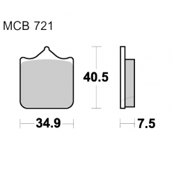 Pastiglie Freno Sinterizzate Aprilia - Benelli - TM Racing - SWM