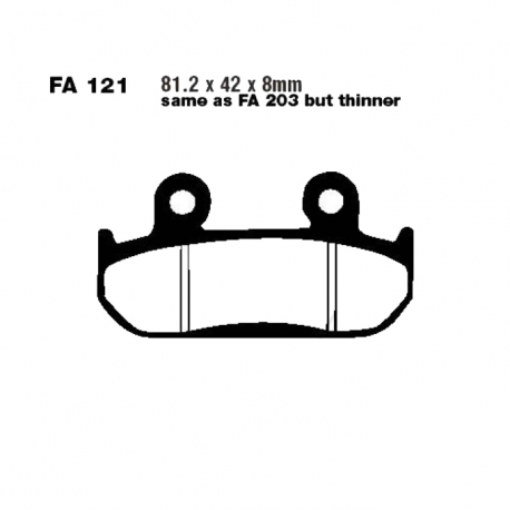 Pastiglie Freno Sinterizzate Honda CB 450 S - CBR 600 F - NSR 250 R 