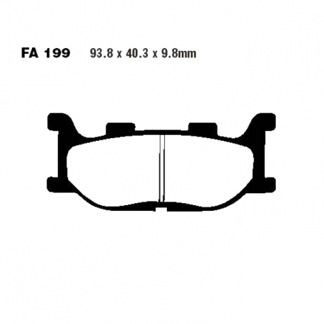 Pastiglie Freno Sinterizzate Yamaha FZ6 600 N - MT-03 660 H - SR 125 