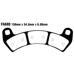 Pastiglie Freno Sinterizzate Polaris RZR 925 XP Turbo EPS