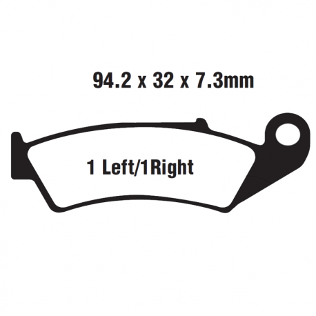 Pastiglie Freno Sinterizzate Honda CR 125 R - CR 250 R - CR 500 R 