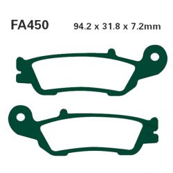Pastiglie Freno Sinterizzate Yamaha WR 250 F GP - WR 450 F - YZ 125