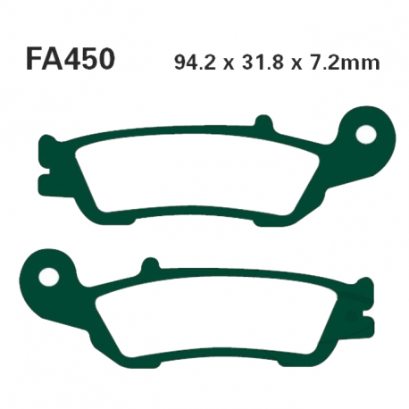 Pastiglie Freno Sinterizzate Yamaha WR 250 F GP - WR 450 F - YZ 125 